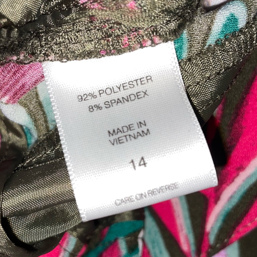7th‎ Avenue by New York & Company tropical tie waist shorts - Picture 5 of 7